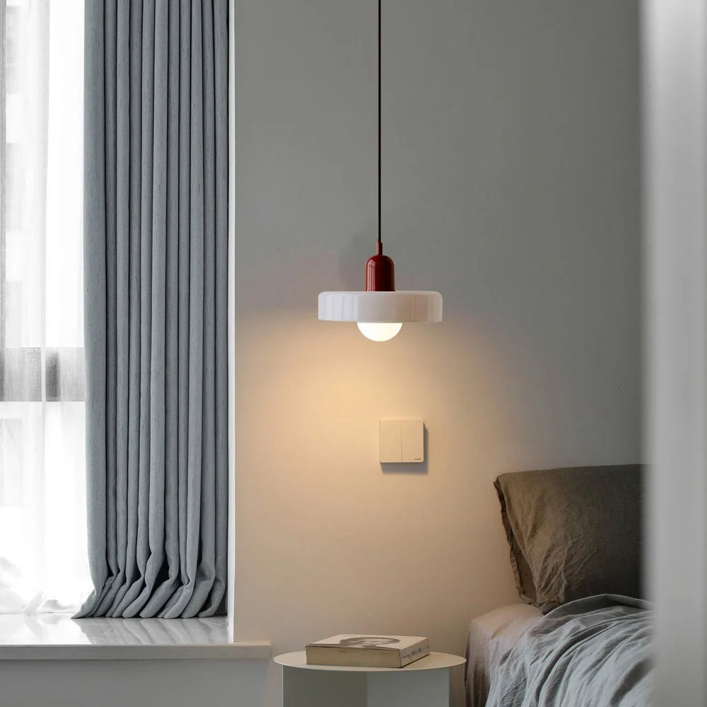 Pendant Light Handmade Glass Adjustable Suspension