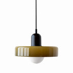 Pendant Light Handmade Glass Adjustable Suspension