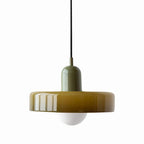 Pendant Light Handmade Glass Adjustable Suspension