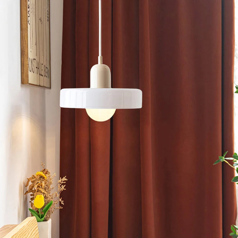 Pendant Light Handmade Glass Adjustable Suspension