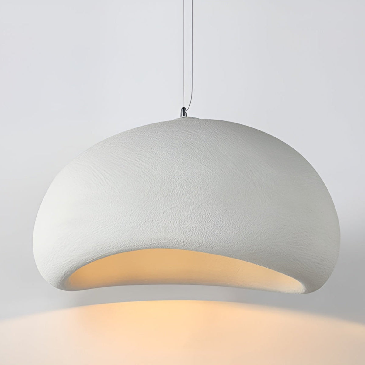 Pendant Light Japanese Dome High-Polymer Shade Warm LED