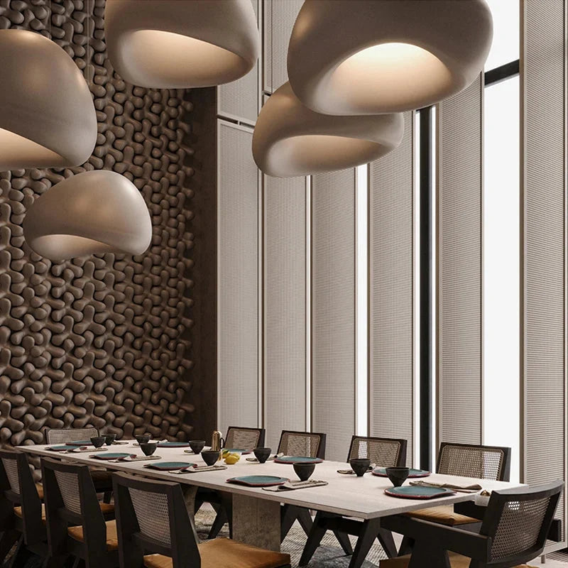 Pendant Light Japanese Dome Warm White LED