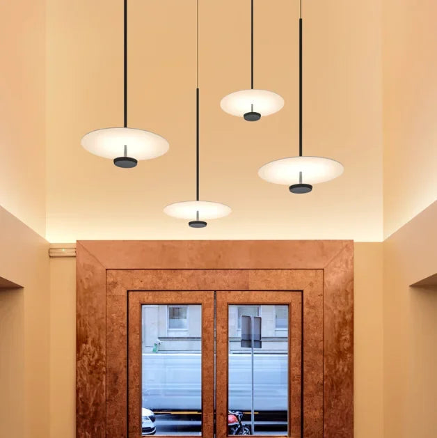 Pendant Light Minimalist Ring Iron & Acrylic