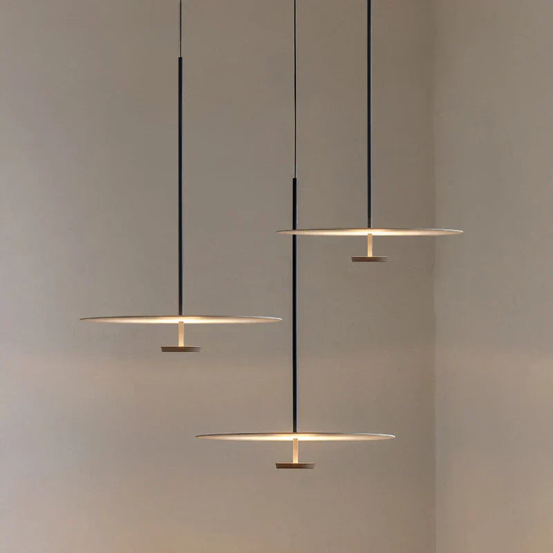 Pendant Light Minimalist Ring Iron & Acrylic
