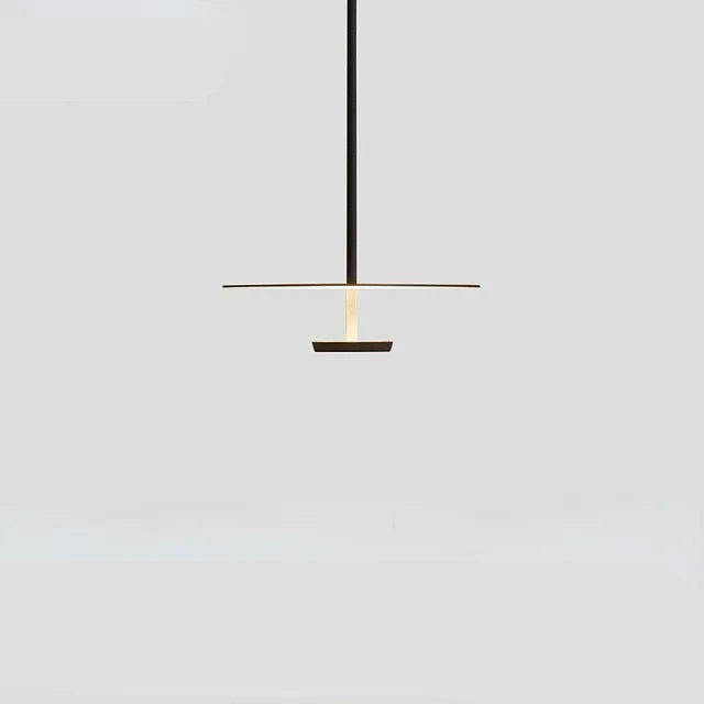 Pendant Light Minimalist Ring Iron & Acrylic