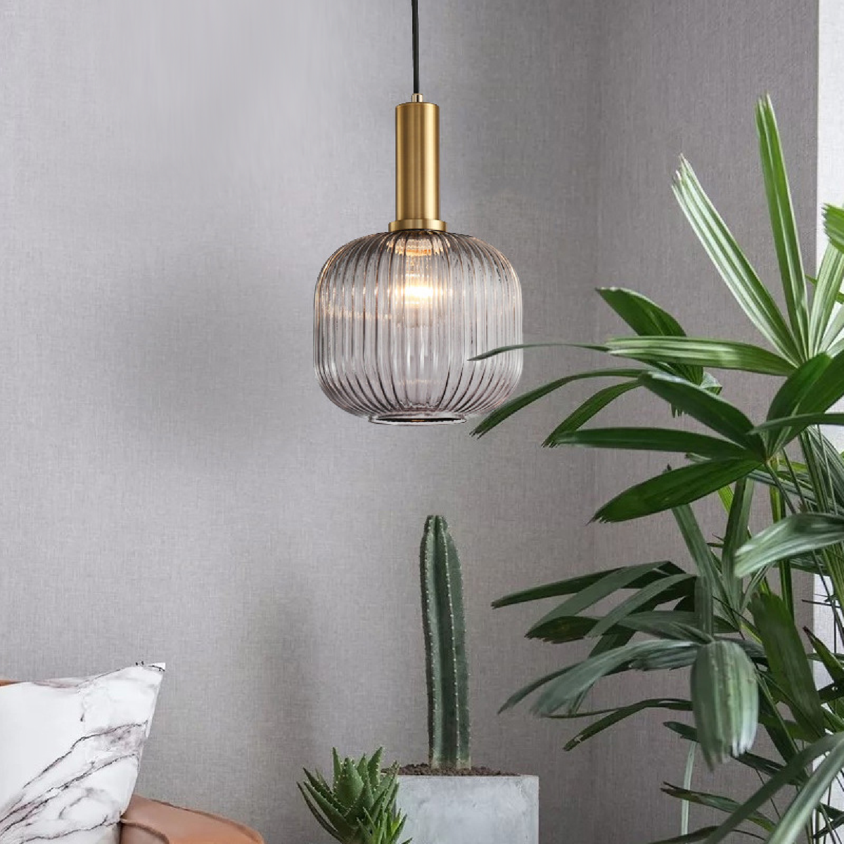 Pendant Light Nordic Design Tinted Glass Shade