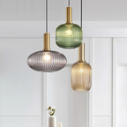 Pendant Light Nordic Design Tinted Glass Shade