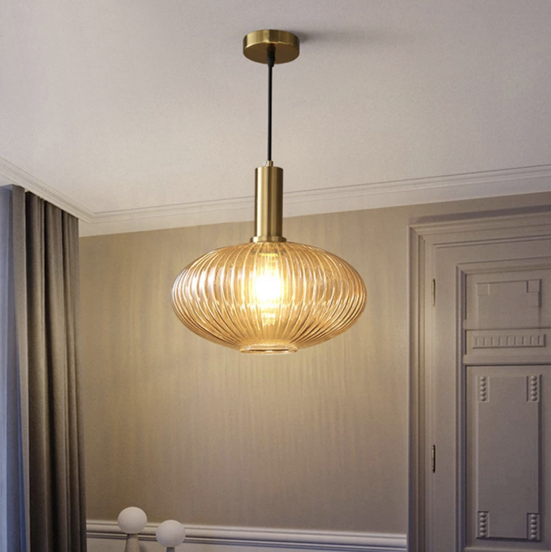 Pendant Light Nordic Design Tinted Glass Shade