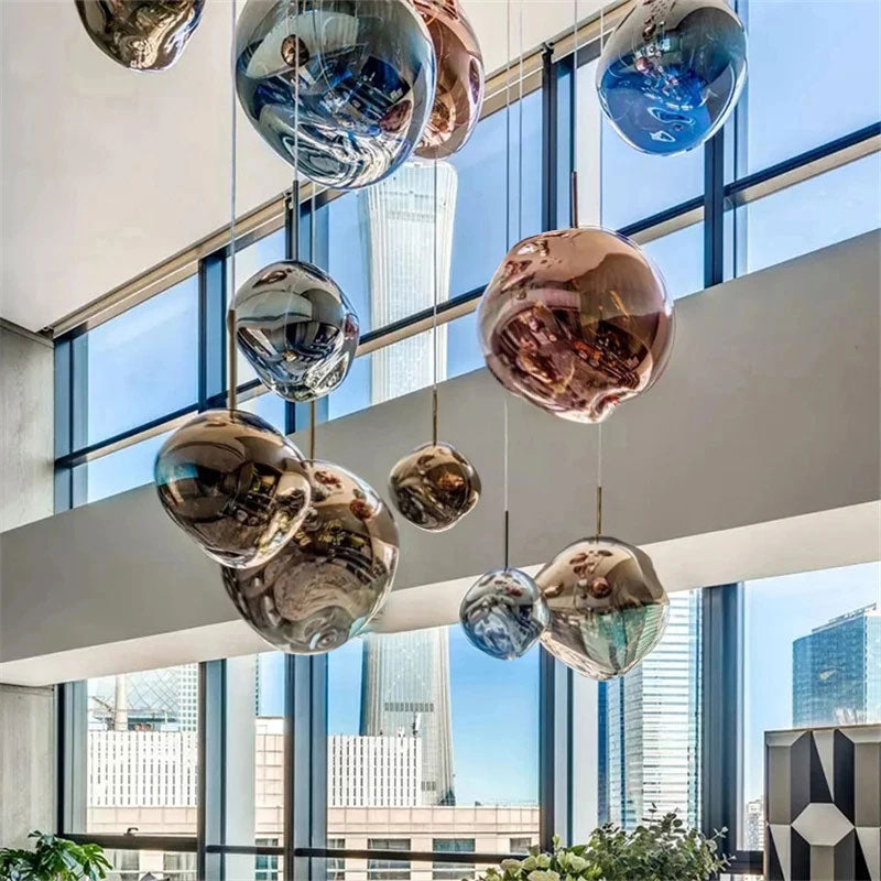 Pendant Light Nordic Lava Design Acrylic & Metal