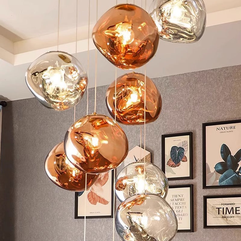 Pendant Light Nordic Lava Design Acrylic & Metal