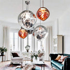 Pendant Light Nordic Lava Design Acrylic & Metal