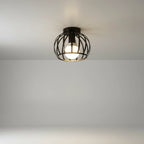 Pendant Light Open Metal Grid Dimmable E27 8 Inch