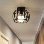 Pendant Light Open Metal Grid Dimmable E27 8 Inch