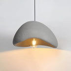Pendant Light Organic Curved Shade Warm Ambient Glow