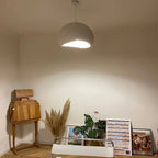 Pendant Light Organic Curved Shade Warm Ambient Glow