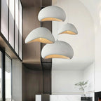 Pendant Light Organic Curved Shade Warm Ambient Glow