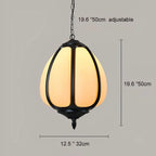 Pendant Light Pumpkin Design Waterproof Adjustable Cord