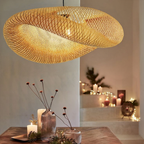 Pendant Light Rattan & Bamboo Integrated LED