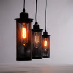 Pendant Light Retro Industrial Perforated Metal Shade Adjustable Cable