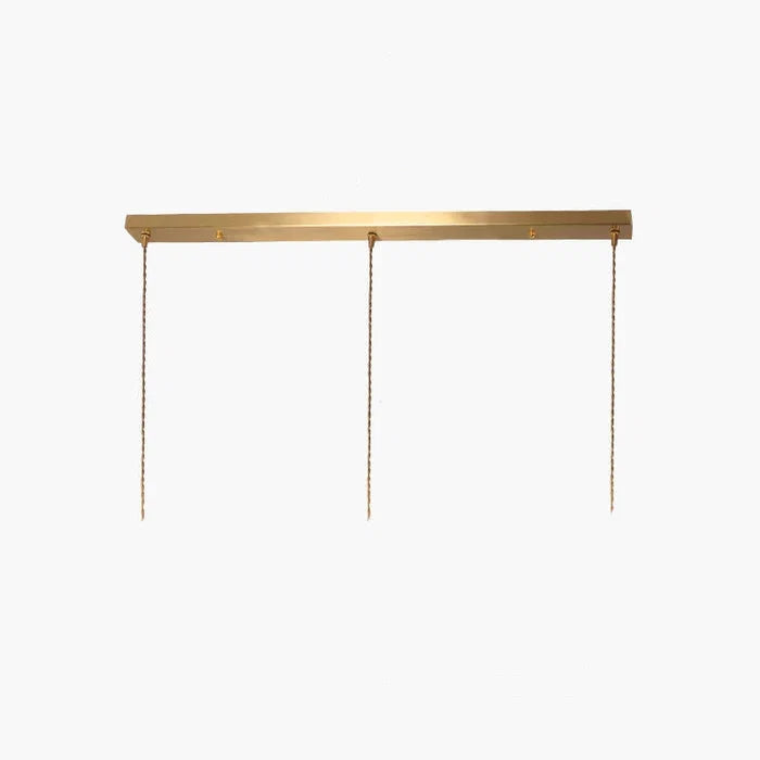 Pendant Light Ribbed Glass Adjustable Height