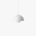Pendant Light Scandinavian Floral Shade Warm & Cold White