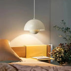 Pendant Light Scandinavian Floral Shade Warm & Cold White