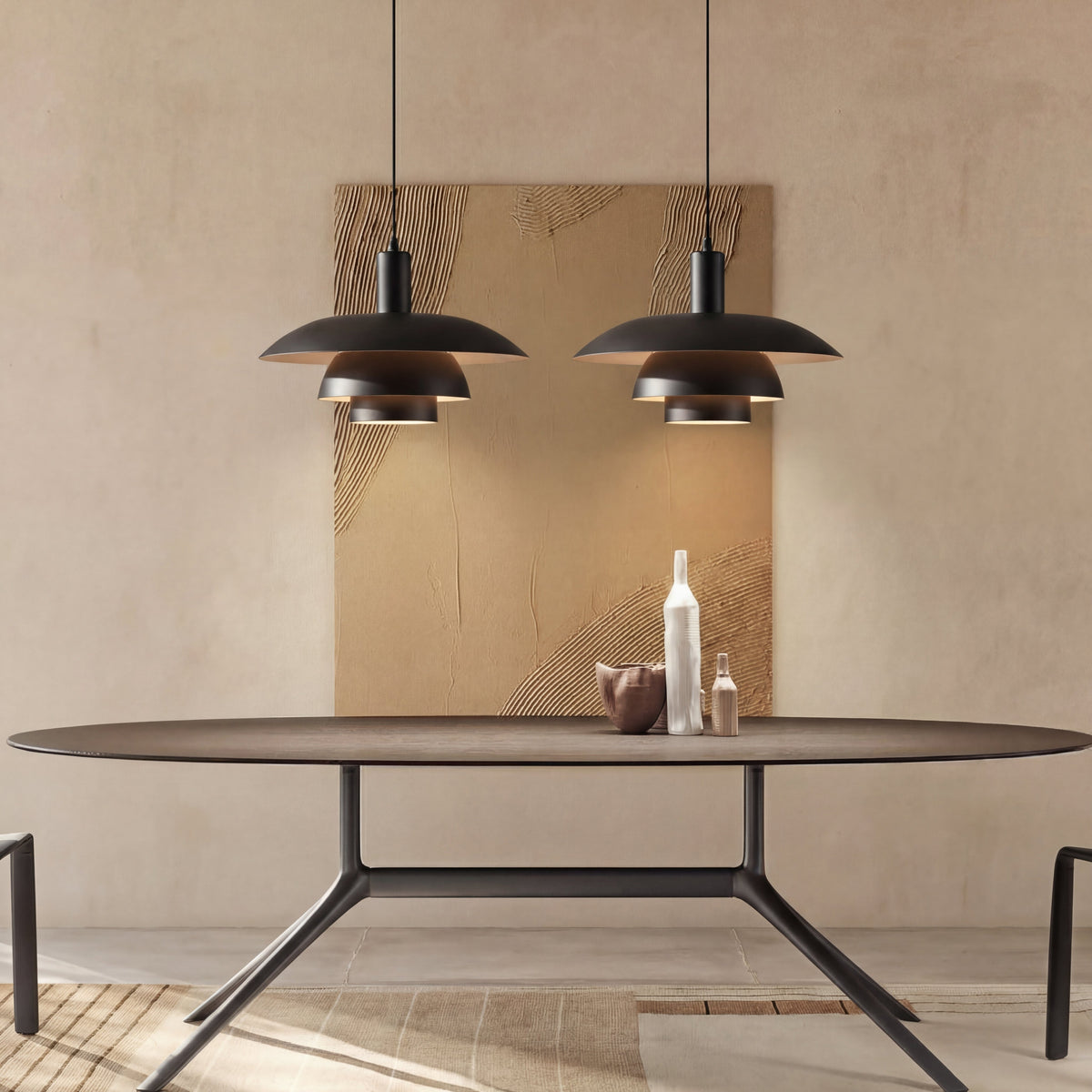 Pendant Light Scandinavian Tiered Dimmable Integrated LED