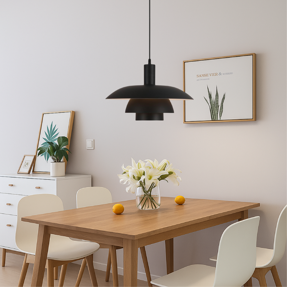 Pendant Light Scandinavian Tiered Dimmable Integrated LED