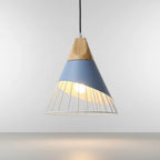Pendant Light Scandinavian Wood & Aluminum