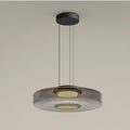 Pendant Light Sculptural Tiered Parallax Glass Integrated LED