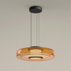 Pendant Light Sculptural Tiered Parallax Glass Integrated LED