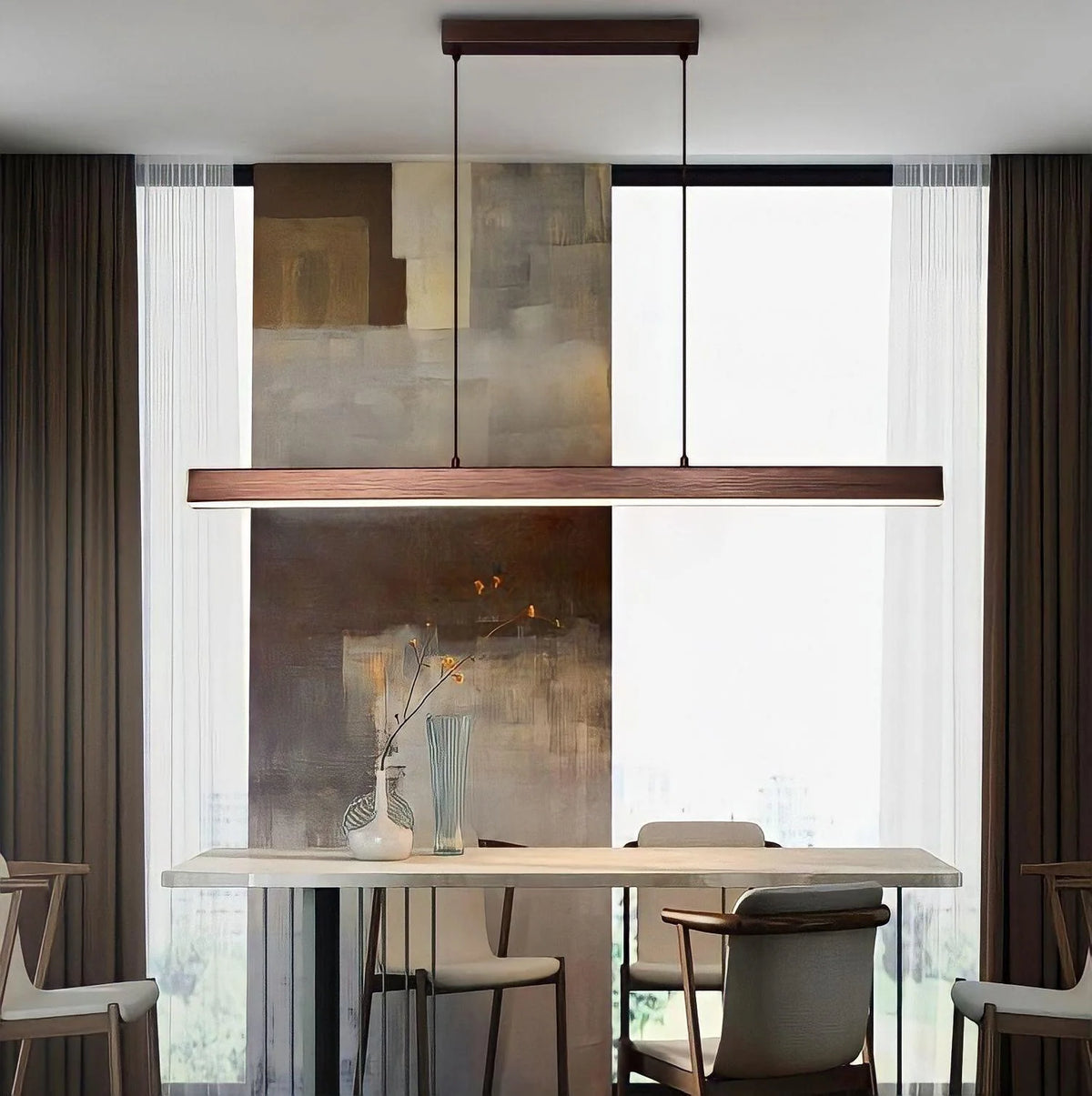 Pendant Light Slim Aluminum Dimmable LED Remote Control