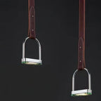 Pendant Light Stirrup-Inspired Genuine Leather Straps & Integrated LED