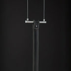 Pendant Light Stirrup-Inspired Genuine Leather Straps & Integrated LED