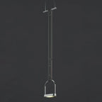 Pendant Light Stirrup-Inspired Genuine Leather Straps & Integrated LED