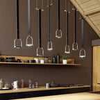 Pendant Light Stirrup-Inspired Genuine Leather Straps & Integrated LED