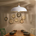 Pendant Light Wood Accent & Iron Shade