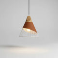 Pendant Light Wood & Aluminum E27 Socket