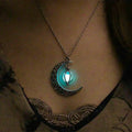 Pendant Necklace Natural Moonstone Adjustable Stainless Steel Chain