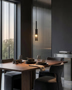 Pendant & Wall Lamp Smoked Glass Shade Metal Frame