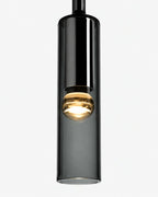 Pendant & Wall Lamp Smoked Glass Shade Metal Frame