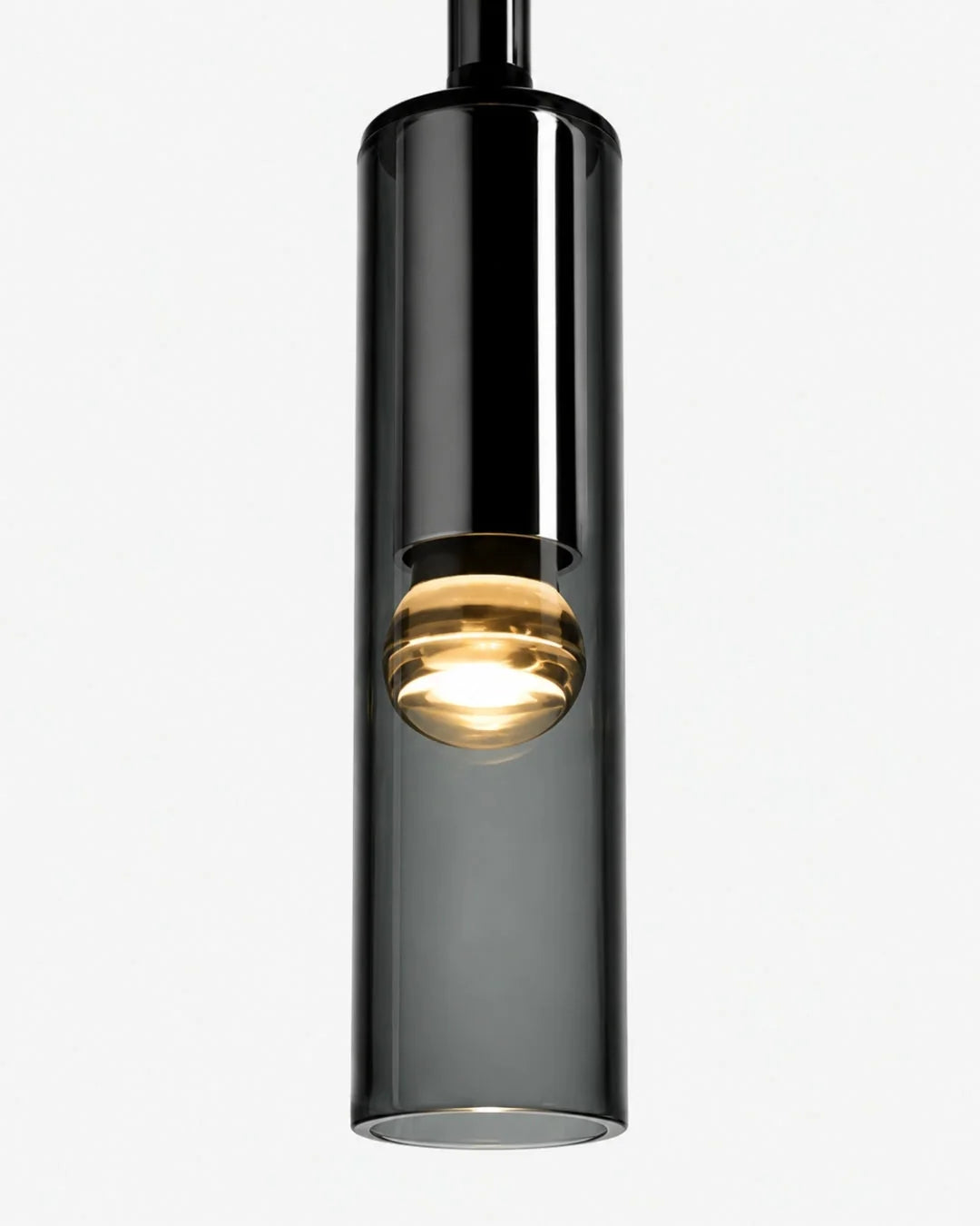 Pendant & Wall Lamp Smoked Glass Shade Metal Frame