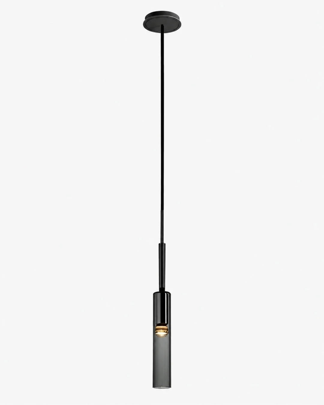 Pendant & Wall Lamp Smoked Glass Shade Metal Frame