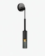 Pendant & Wall Lamp Smoked Glass Shade Metal Frame