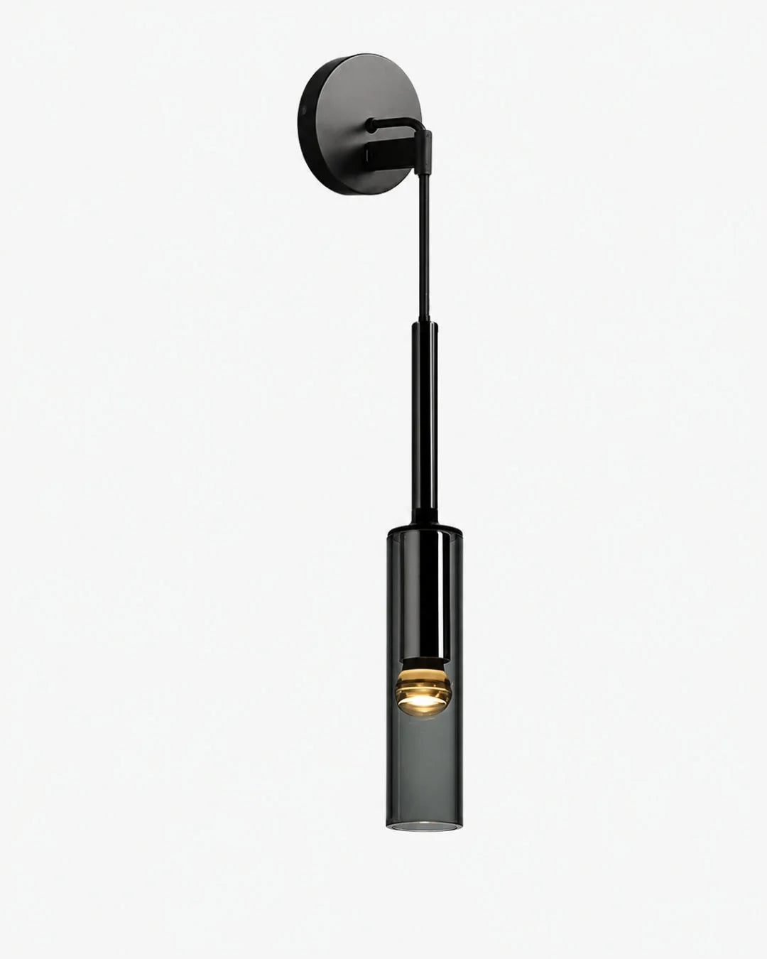 Pendant & Wall Lamp Smoked Glass Shade Metal Frame