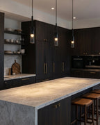 Pendant & Wall Lamp Smoked Glass Shade Metal Frame