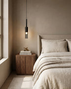 Pendant & Wall Lamp Smoked Glass Shade Metal Frame
