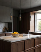 Pendant & Wall Lamp Smoked Glass Shade Metal Frame