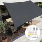Pergola Shade Cloth Waterproof & UV-Resistant Mounting Kit