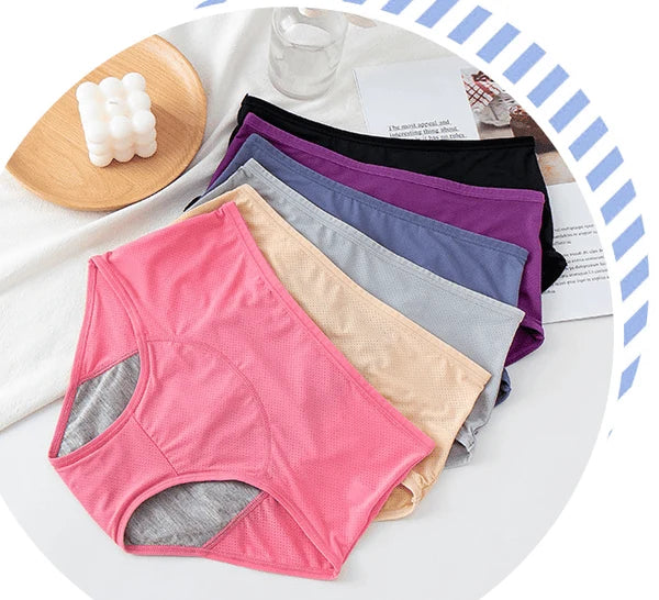 Period & Incontinence Briefs High-Waist Triple-Layer Absorbency